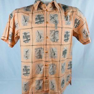 Columbia PFG Men’s Peach Swordfish Design Size M